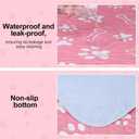 BEAUTYZOO 2 Pack Washable Pee Pads for Dogs, Reusable Puppy Pads for Potty Training, Waterproof Super Absorbent Whelping Pads Mats Non Slip Against Urine for Small Medium Dogs Cats, 48" x 48"