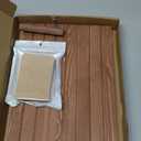 Blulu 31 Pack Wooden Earring Display Stand 7 Slots jewelry Display Holder with Earring Card for Selling Vendors Retail Show (Brown, Light Brown)