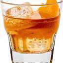 Restaurantware Otto 5 Ounce Whiskey Glasses Set Of 6 Paneled Rocks Glasses - Fine-Blown Tempered Heavy Base Dishwasher-Safe Clear Glass Scotch Glasses For Cocktails Or Liquors