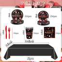 141Pcs Happy Retirement Party Decorations for 20 Guests - Rose Gold and Black Retirement Party Plates and Napkins Forks Cups Cutlery for Men Women Say Goodbye Supplies