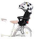 Rear Child Bike Seat,Rear Mounted Child Bike Seats,Back Mount Child Seat with Back Rest Armrest Foot Pedals,Width Adjustable Bicycle Rear Seat,Fits All Bicycle Rear Frames