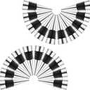 Stainless Steel Wine Stoppers 20Pcs Reusable Decorative Bottle Stoppers Metal Cork Topper for DIY Bar Wedding Party