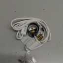 Blow Mold Light Kit Replacement Medium Base LightLight Cord with Switch, for MB48 E26 E27LED Single Light Cord Kit,for Christmas Village Halloween Salt Lamps Home Festive (2 Sets) (White 2 Pcs)