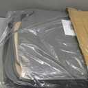 Elantrip Car Seat Cover Full Set Leather Car Seat Protector Universal fit for Most Cars SUVs and Trucks Water Proof Front and Rear Seat Protector Gray