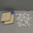 38 Pcs Starfish Fish Net Decorations Beach Starfish for Crafts 79 x 39 Inch Nature Fishing Fishnet Wall Decoration for Coastal Bedroom Bathroom Under The Sea Party Decorations