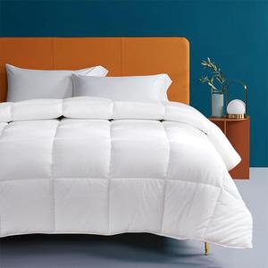Lightweight Down Alternative Comforter Twin Size Duvet Insert- Ultra-Soft 100% Cotton Cover Breathable Microfiber Quilt, Cooling Thin Bed Comforter Insert for Warm/Hot Sleepers (68x90, White)