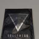 Seamless Cotton Men's G-String & Thong - Ultra Thin Travel Underwear (Black/Blue/Pink), Large