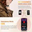Health Fitness Tracker Watch for Women Men, IP68 Waterproof Activity Tracker with Calorie and Sleep Monitor, 110+ Sports Modes Pedometer Smart WatchStep Counter Compatible with iPhone Android (Gold)