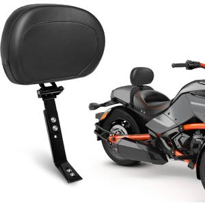 Adjustable Driver Backrest Mount Kit with Storage Pouch Fit for Can-AM Spyder F3 (2015-2023) & F3-S (2015-2025) & F3-L (2016-2025) & F3-T (2016-2025)