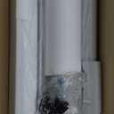 WINNICE Full Length Mirror with Lights, 56" x 16" LED Lighted Floor Standing Body Mirror, Dimmable & 3 Color Lighting for Bedroom, Cloakroom, Dressing Room, Tempered Glass, Square White