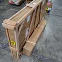 Dining Table with Marble Sintered Stone White 55" Rectangular Dining Room Table with Metal Legs for 4-6 People, Scratch Resistant & Easy to Clean, Table Only