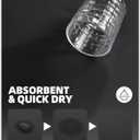 Color&Geometry Dish Drying Mats for Kitchen Counter, Dish Drying Rack Mat Strong Absorbent Water and Quick Dry , Kitchen Counter Mat Non Slip, Black Coffee Maker Mat, 16"X24"