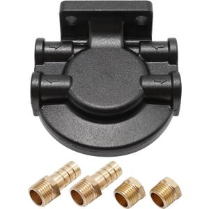 Anxingo 18-7853-1 Fuel Water Separator Bracket Fuel Filter Base Replacement for Fuel Filter 35-807172 35-60494-1 for 3/8 Inch NPT Port 802893Q01 for Marine 35-809097 S3213 S3214 B32013 18-7932-1