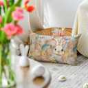 AVOIN colorlife Easter Eggs Bunny Flowers Throw Pillow Cover, 12 x 20 Inch Eucalyptus Leaves Cushion Case Decoration for Sofa Couch