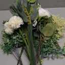 120Pcs 15 Kinds Mixed Artificial Eucalyptus Leaves Stems and Faux Flowers Bulk, Fake Silver Dollar Eucalyptus Bundle Plants Greenery Branches for Wedding Vase Bouquets Floral Arrangement Home Decor