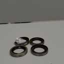 4pcs Trailer Axle Hub Wheel Grease Seals 1.719''I.D x 2.565''O.D with 4pcs Cotter Pins for Dexter 010-019-00 (10-19) Transcom 171255TB National 473336, 3500 lbs #84 Spindle E-Z Lube Axles