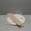 Apicizon Round Side Table, White Bedside Table Coffee End Table for Bedroom, Living Room, Small Spaces, Easy Assembly Nightstands with Natural Wood Legs, 16.5 x 20.5 Inches