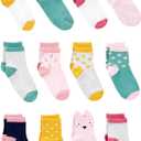 Simple Joys by Carter's baby-boys 12-pack Neutral Sock Low (Pink)