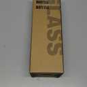 Kodrine Water Bottle with Straw, 24 oz Glass water Bottle with 2 Lids Bamboo Straw Lid and Spout Lid with Handle, 32 oz Clear Water Bottle Glass for Sports Travel, Waterbottle with Time Marker (Navy Blue)