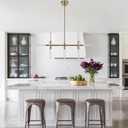 MELUCEE 32.8" LED Chandeliers for Dinning Room 26W 3000K Warm Lighting, 11-Light