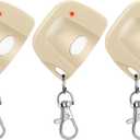 Kingdder 3 Pieces Gate Opener Remote Compatible with Multicode 300mhz 10 Dip Switch 3089 3060 3070 Garage Door Opener Remote Control with Keychain(Beige, White)