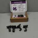 IBosins 4 Pack Towel Hooks Hand Towel Holder for Bathroom Wall Livingroom Bedroom Kitchen Closet Heavy Duty Stainless Steel Hook Hanger for Robe, Bath Towel, Coat (Square Matte Black)