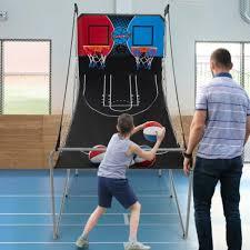Dual Shot Basketball Arcade Game With 8 Game Modes And 4 Balls-Red