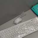 Logitech MK270 Wireless Keyboard and Mouse Combo for Windows, 2.4 GHz, 8 Multimedia Keys, PC, Laptop, Wireless Keyboard Compact Mouse Combo - White