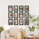 decorUhome 4x6 Picture Frame Set of 10, Display Photos 3.5x5 with Mat or 4x6 Unmatted for Picture Frames Collage Wall Decor, Black
