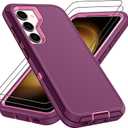 Pilaru for Samsung Galaxy S23 Plus Case, Galaxy S23 Plus Case with 2Pcs HD Screen Protector, Military Grade 3 in 1 Shockproof/Dustproof/Drop Proof Military Grade Protective Cover for S23 Plus -Purple