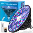 CEDIO Pool Lights for Inground Pool, 120V 90W Color Led Pool Light Bulb for Inground Pool Smart Color Changing Underwater Pool Light with Remote Control, E26/E27 Replacement (Black)