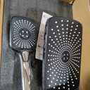 12" High Pressure Rain/Rainfall Shower Heads With Handheld Spray Combo (3+1 Settings & Built-in Power Wash Mode), Double/Dual Shower Head With Handheld - Height/Angle Adjustable(Polished Chrome)