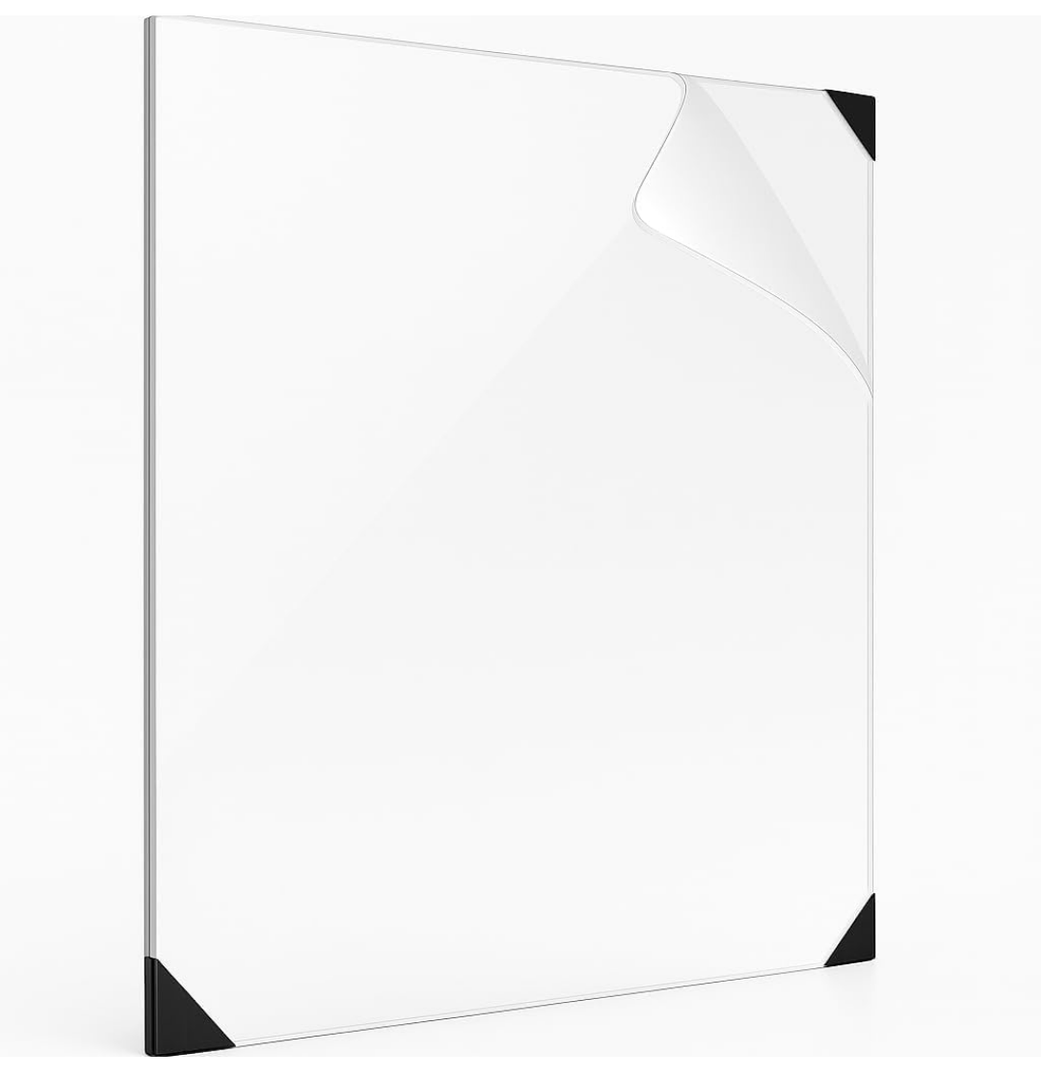 Clear Acrylic Sheets 1/4" Thick (6mm) - Size 24x36 - Durable, Shatter-Resistant Plexiglass Panels for DIY, Crafts, Signage, Home Décor, Display Cases & More - Easy to Cut & Drill