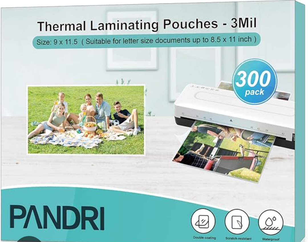 Thermal Laminating Pouches - 3 mil