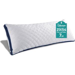 Oubonun Premium Adjustable Loft Quilted Body Pillows - Firm and Fluffy Pillow - Quality Plush Pillow - Down Alternative Pillow - Head Support Pillow - 21"x54"