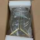 Large Gold and Glass Card Box for wedding with Lock and Slot - Wedding Envelope Card Holder for Reception Clear Lock Box with Key Geometric Handmade Vintage Card Box for Wedding Party