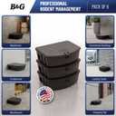 B&G Standard Rodent Station, 6 Pack with Universal Key, Tamper-Resistant