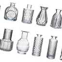 JAMIEKA Glass Vases for Centerpieces Small Clear Bud Vases Bulk Cute Flower Vases Set for Wedding,Home Decoration,Table Decors