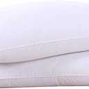 puredown® Goose Feathers and Down White Pillows with 100% Soft Cotton Cover, Bed Sleeping Hotel Collection Pillows Set of 2 King Size