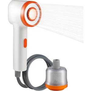 Portable Camping Shower, 2500mAh Rechargeable Camping Shower Built-in Light,2 Spray Modes, IPX6 Waterproof Outdoor Camp Pump with Filter for RV, Boat, Beach, Hiking