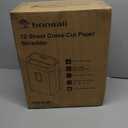 Bonsaii 12-Sheet Cross Cut Paper Shredder, 5.5 Gal Home Office Heavy Duty Shredder for Paper, Credit Card, Mail, Staples, with Transparent Window, High Security Level P-4 (C275-A)