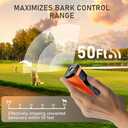 Dog Bark Deterrent Devices Rechargeable Anti-Barking Device for Dogs 50ft Long Range Ultrasonic Correct Your Dog's Bad Behavior at the Push of aButton Better Than Shock Collars or Dog Training Collars (Orange 1 Pack)