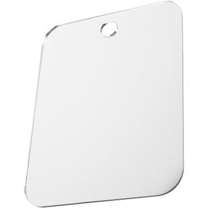 Baluue Fogless Shower Mirror Handheld Reversible Round Travel-Friendly Suction Cup Bathroom Accessory