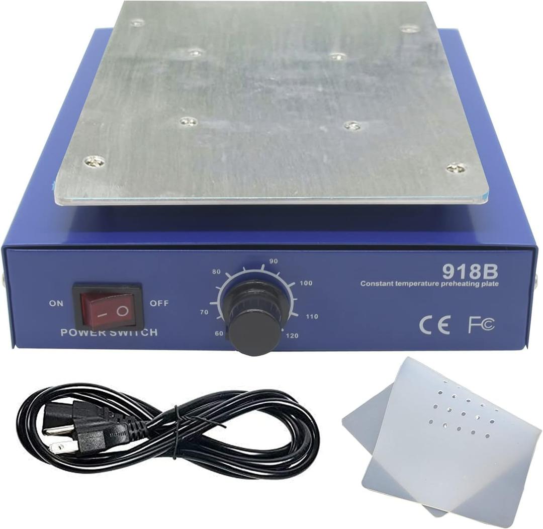 110V US Plug 7 inch Heating Plate LCD Screen Open Separator Desoldering Station for iPhone Samsung Cellphone Cracked Repair Refurbish fix Separating Tool Perheating Platform