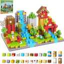 200PCS Magnetic Building Blocks Set, Magnetic Tiles Kids Build Cubes STEM Game Toys, Build Forest World Set, Christmas Birthday Gifts for Boys & Girls Age 3 4 5 6 7 8 9 10, 0.8 in Size