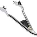 labwork Silver 22inch Detachable Rear Sissy Bar Passenger Backrest Replacement for Touring Road King 2009-2021
