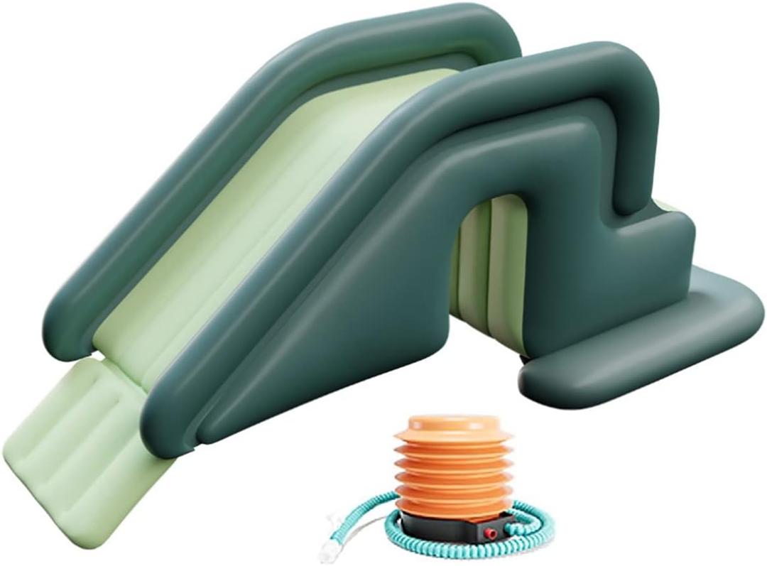 Inflatable Pool Slide Universal for Backyard - Summer Swimming Pool Water Slide, Swimming Water Slide, Compatible with All Inflatable Pools (Dark Green)