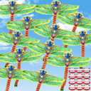 Shappy 12 Pack Large Dragonfly Kites 4 FT Dragonfly Kites Easy to Fly for Adults Kids Beach Park Outdoor Game Activities Gifts for Easter and Festival