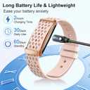 Smart Bracelet, Health Activity Fitness Trackers with Heart Rate Sleep Monitor, 24/7 Blood Oxygen/Calorie/Stress/Step Tracker, Health Fitness Bands, 170+ Sports Modes Smart band with Free APP, 2 Bands (Pink)
