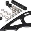 Bevinsee Power Steering Pump Mounting Bracket Compatible with Ford Small Block 289 & 302 Engines Passenger Cars 1964-1969 / Trucks 1964-1976 Black